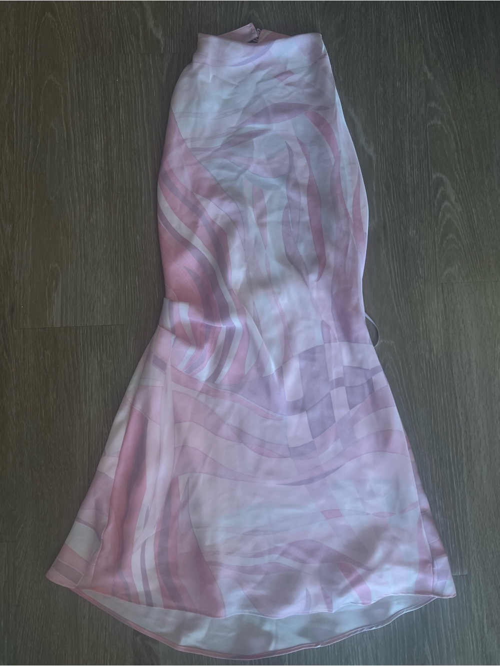 Aritzia Audience Satin Halter Dress
